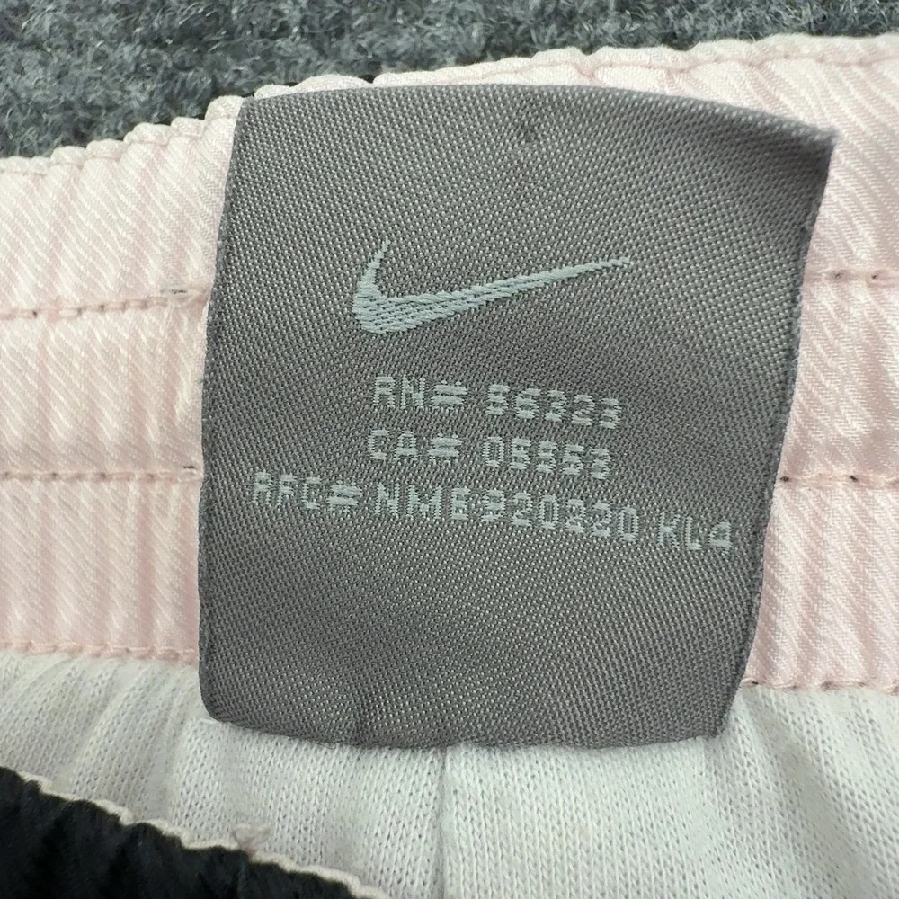 Nike Track Pants Womens XXL Black Polyester White Piping Athletic Gorpcore Style